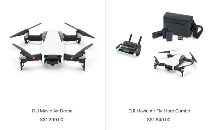 You can pre-order the Mavic Pro on Apple Online Store (Singapore).