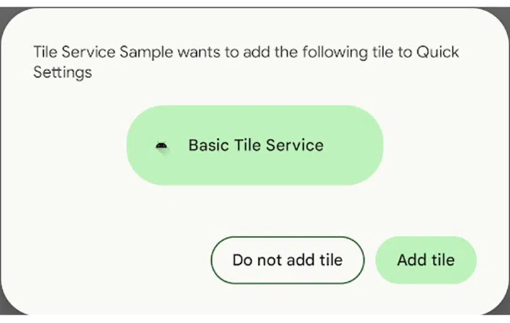The new Quick Settings feature.