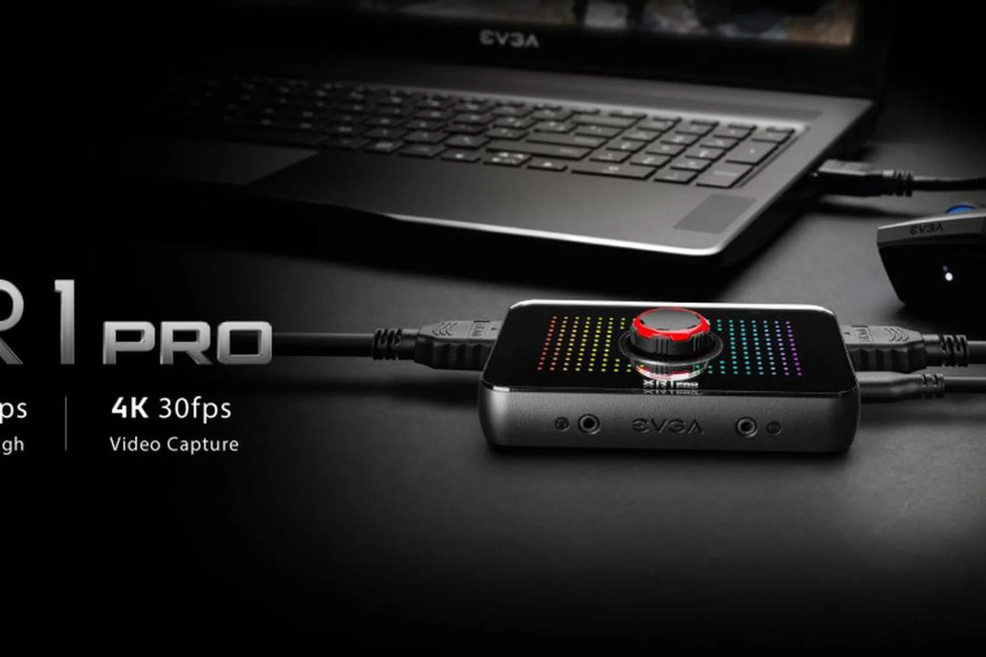 The EVGA XR1 PRO with 4K@60fps pass through and 4K@30fps video capture (image source: EVGA)