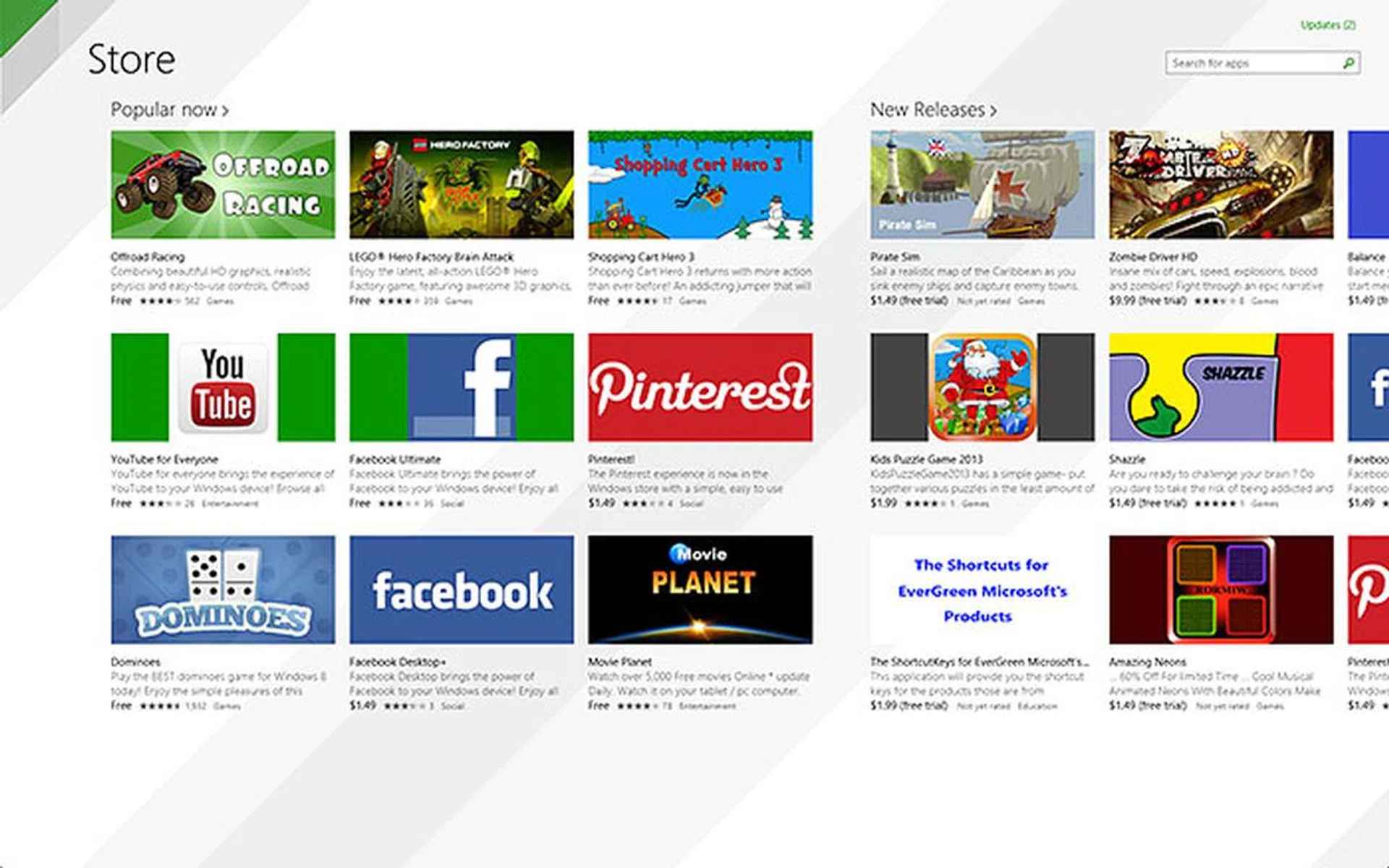 Microsoft says the new look helps in app discovery and mechandizing, creating a win-win scenario for both users and developers.