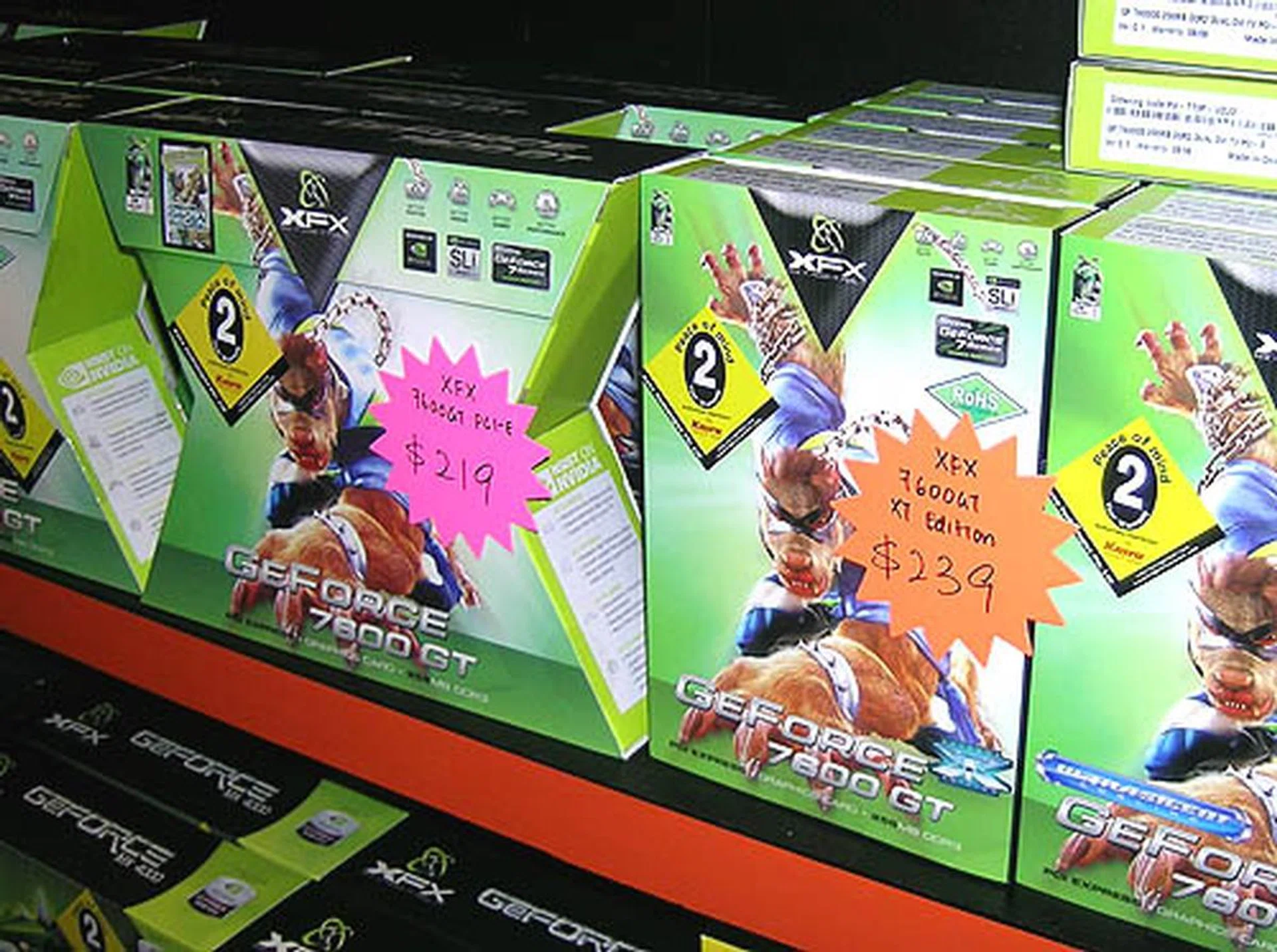 XFX's mid-range GeForce 7600 GT are up for grabs at special prices. 