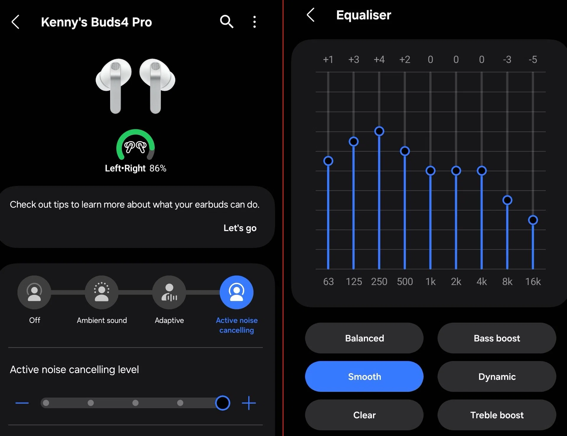 Samsung Galaxy Buds4 Pro sound