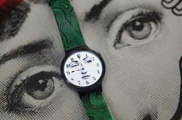 Huawei Watch, in the limited edition design done by the Fornasetti brand.