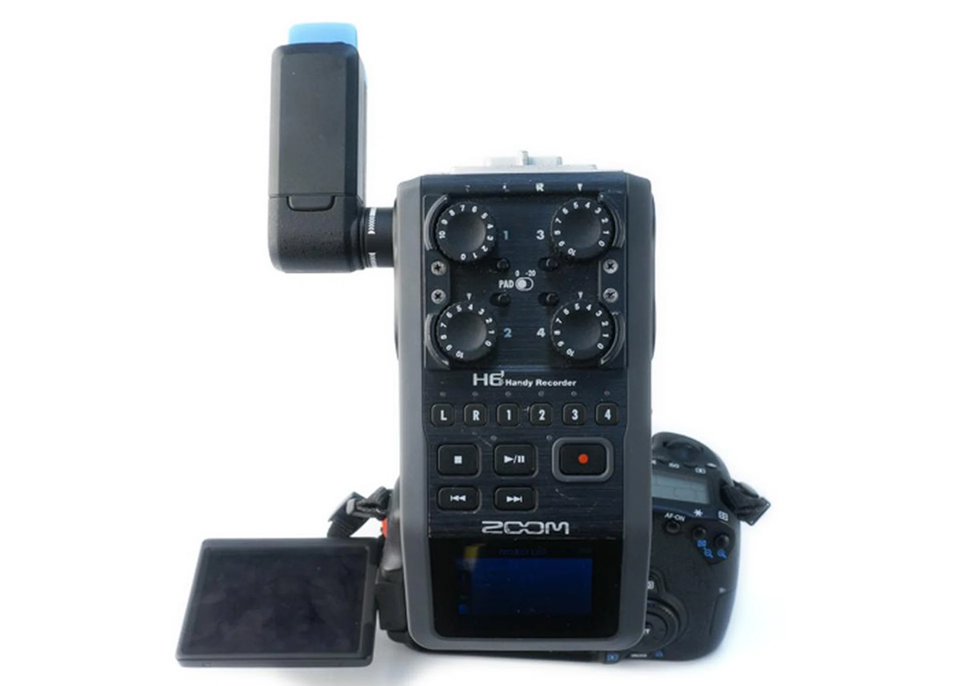 Up to four AVX receivers can be plugged into the Zoom H6.