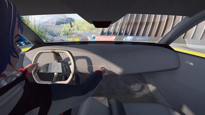 The Mixed Reality Slider in action.