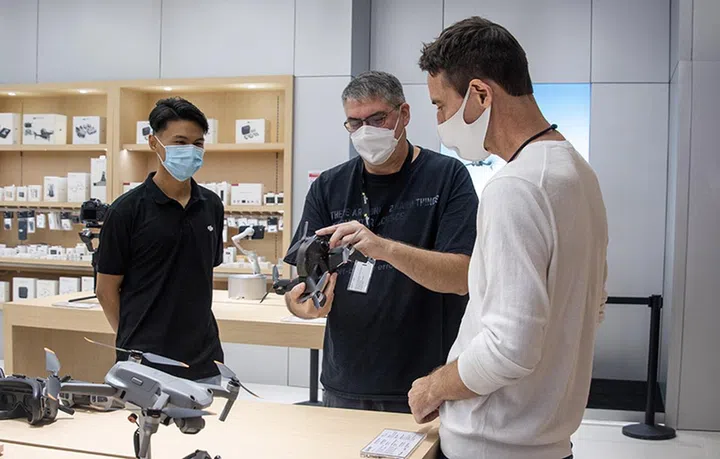 DJI official store at VivoCity. Image: DJI Singapore.
