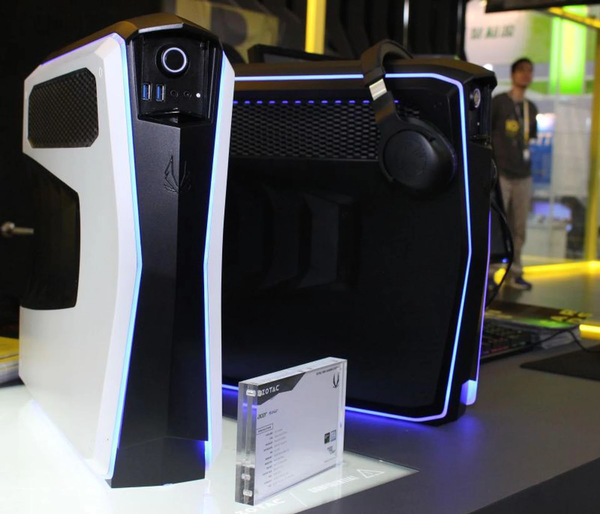 Zotac's MEK gaming system looked really good, but the machine itself was still in its prototype phase.