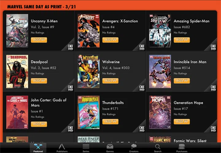 Look for the CMX-HD badge in the app's store.