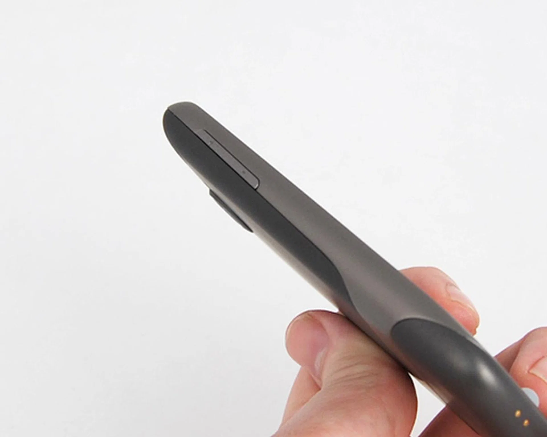 The volume button is nicely streamlined to the body of the Nexus One.
