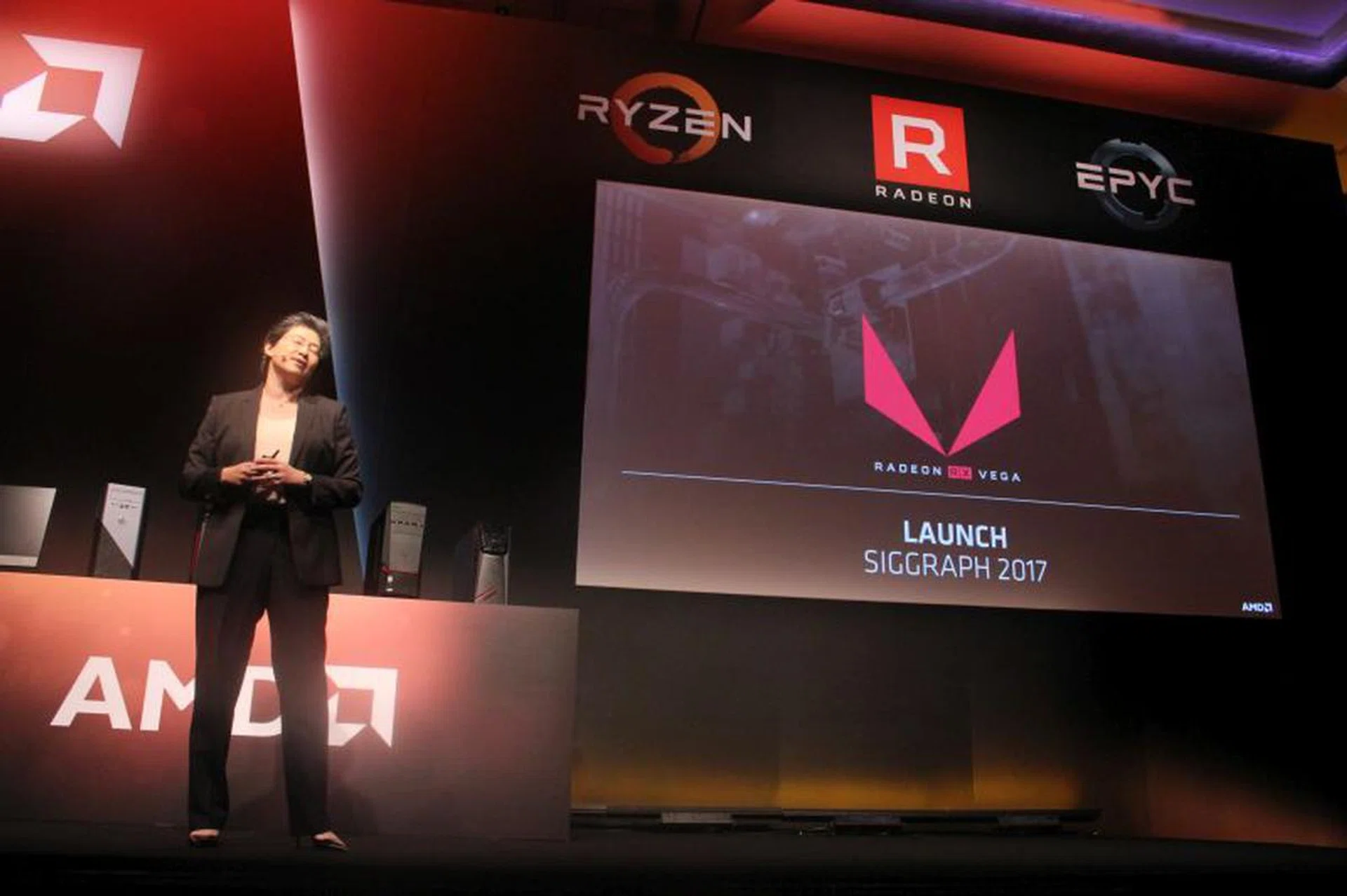 Sorry, AMD Radeon fans. Guess we're just going to have to wait until SIGGRAPH this year to see the Radeon RX Vega.
