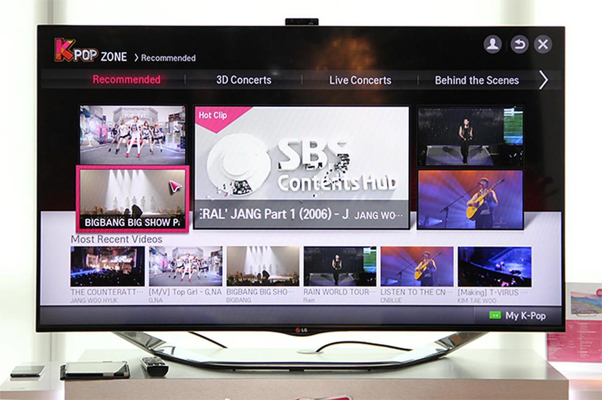 K-Pop Zone is an LG TV exclusive channel. There's a lot of K-pop content, from shows to interviews to concerts.