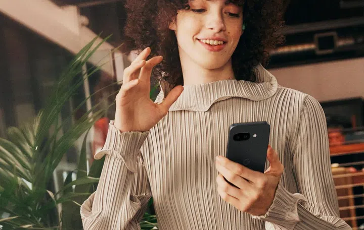 Google Pixel 9a in Obsidian. Image: Google.