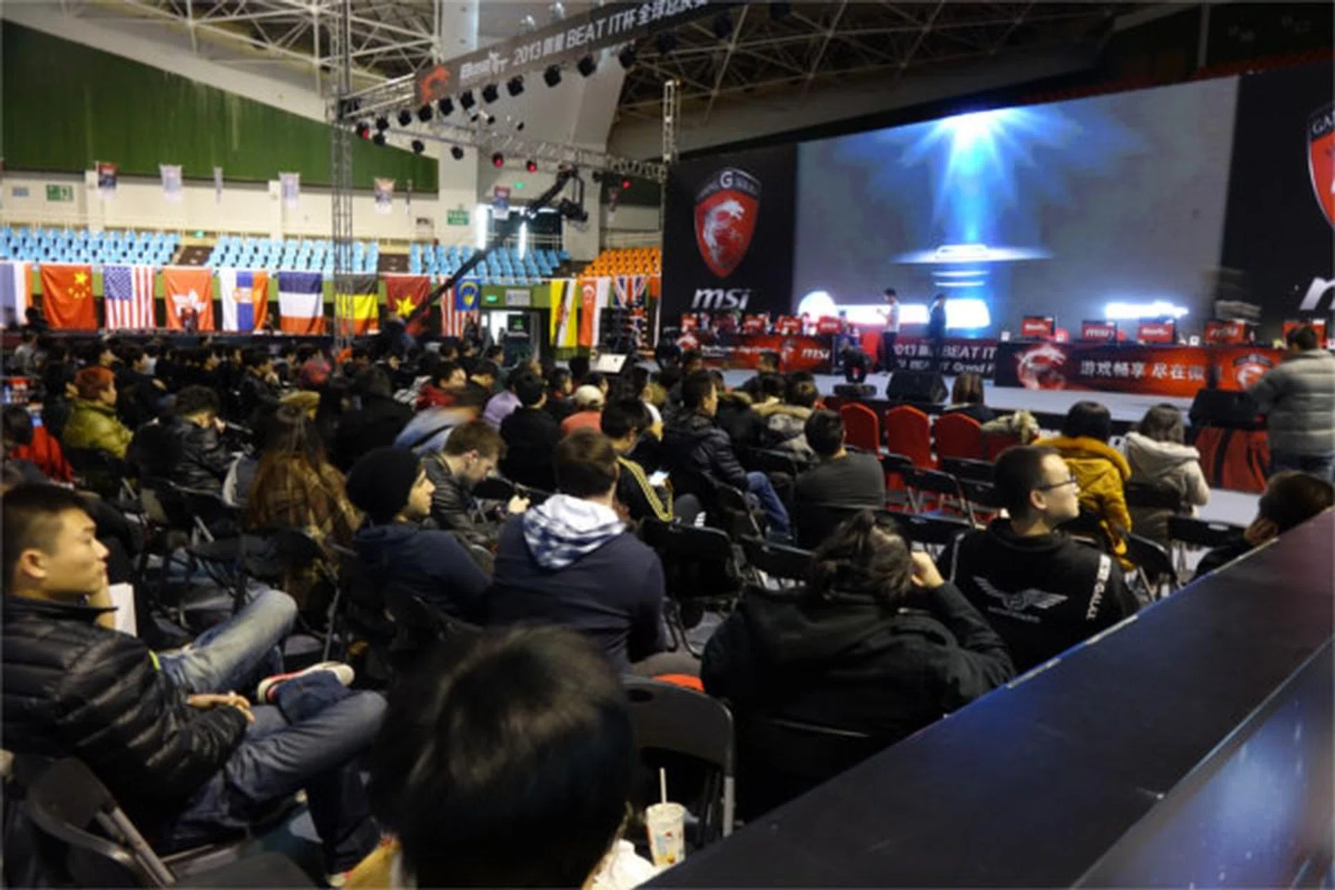 Many locals showed up early to secure a seat to get a glimpse of the finals.