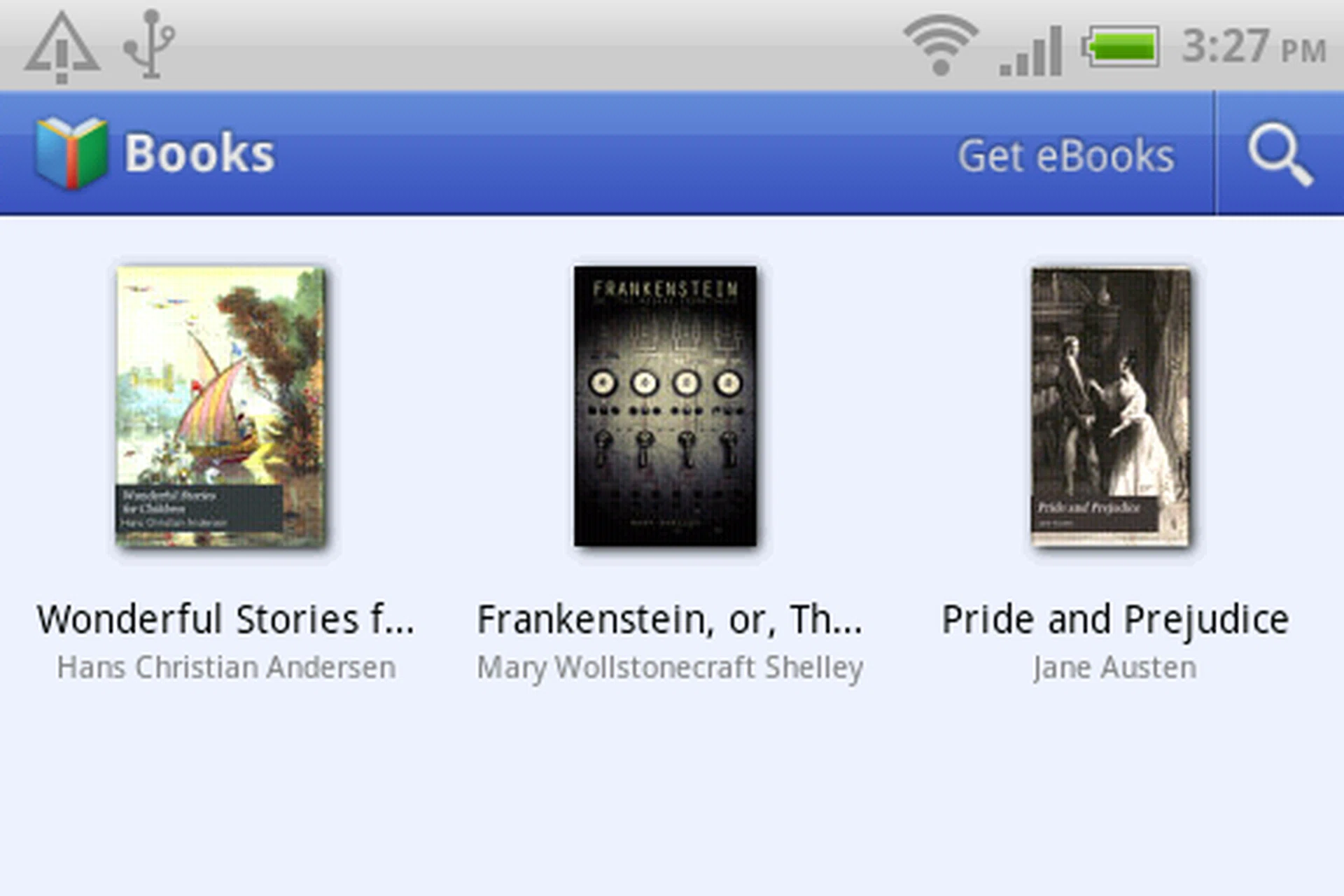 Take the Books app for example, The main screen of the Books app requires you to view it in landscape mode.