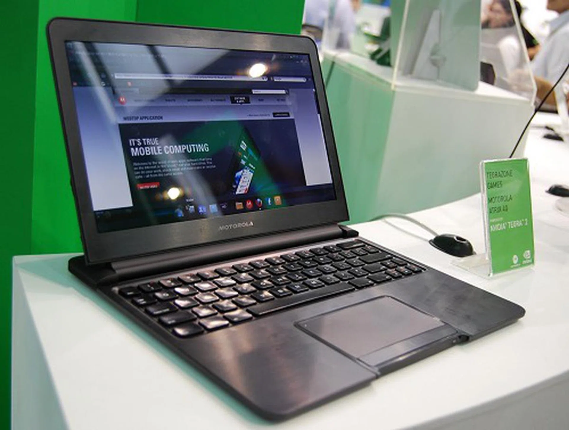 A Tegra 2 powered notebook? Almost - this is the well popularized Motorola Atrix with its 'docking notebook partner'.
