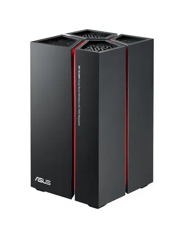 ASUS’s new RP-AC68U wireless repeater that supports a combined speed of up to 1900Mbps. 