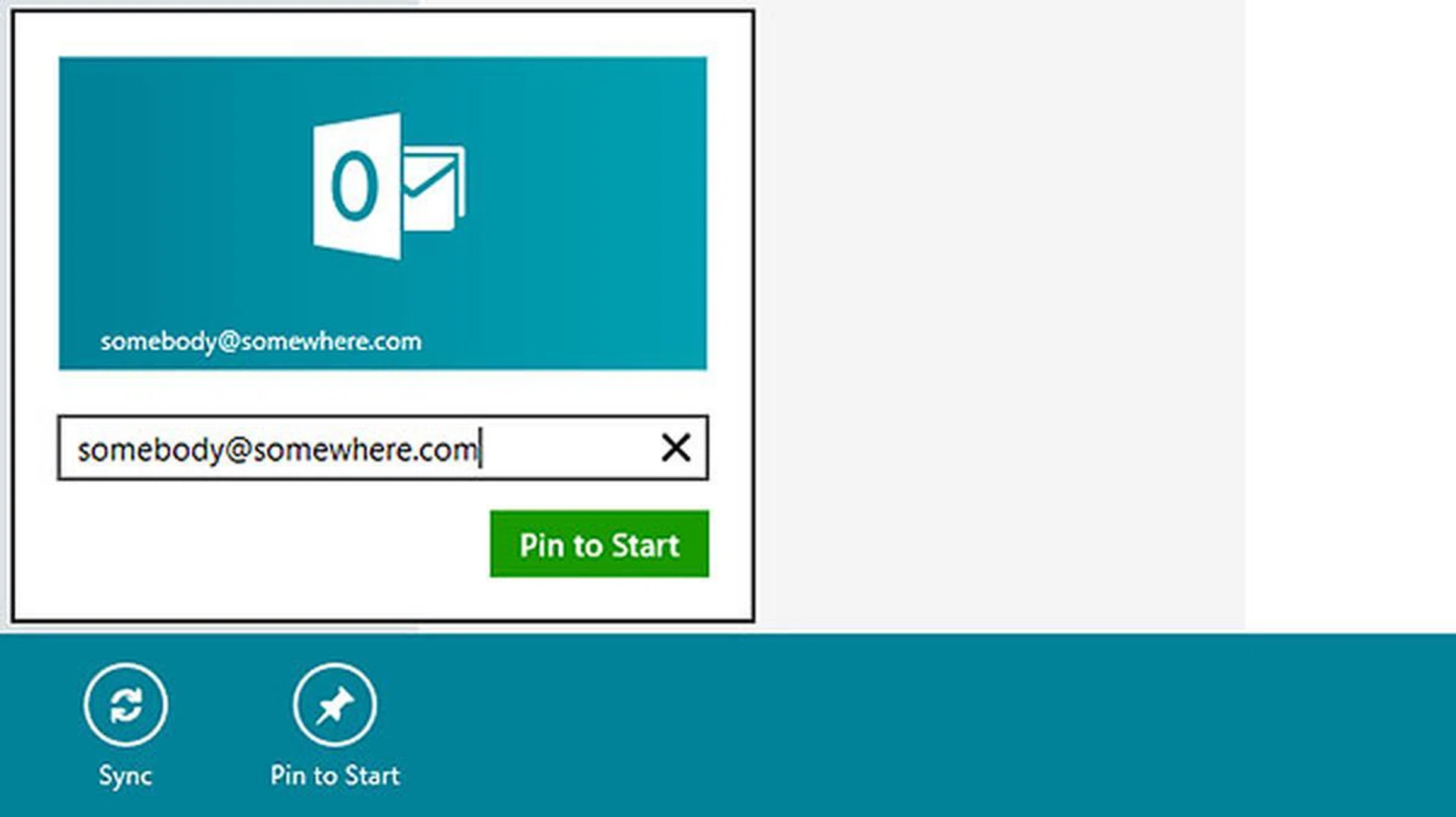 You can pin an email account to the Start screen. When a new email arrives, you can see it on the live tile.