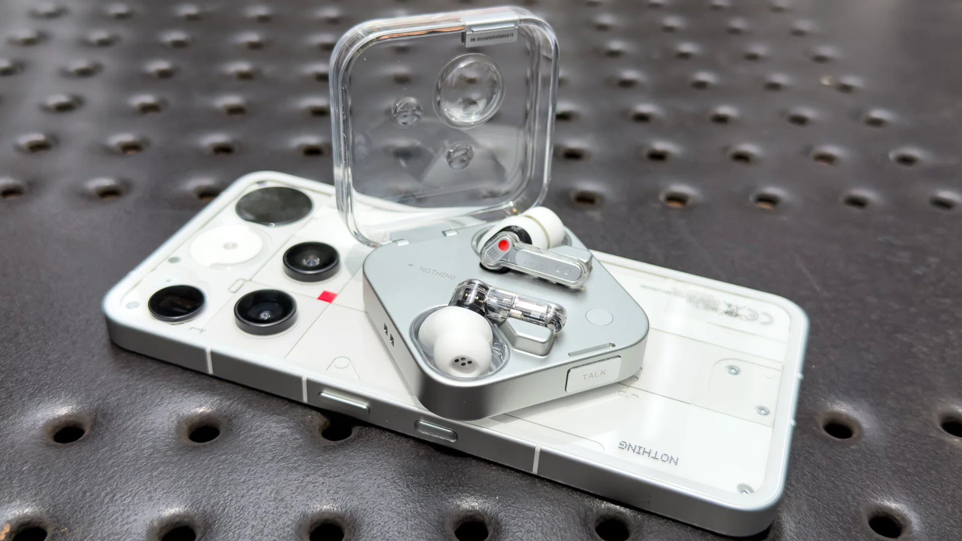 Nothing Ear (3) with Nothing Phone (3)