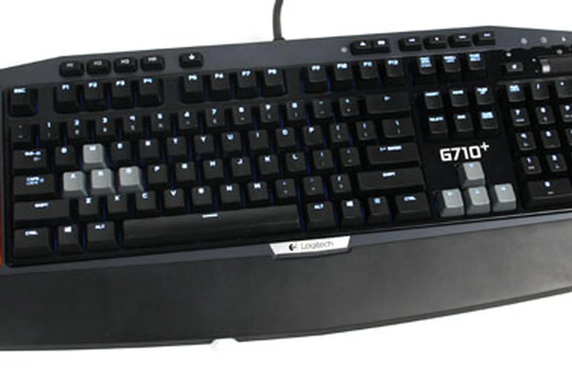 The Logitech G710+ Mechanical Gaming Keyboard comes with thoughtful little extras such as dual-zone backlighting where the WASD and arrow keys can have different backlit intensity apart from the rest of the keys on the keyboard.