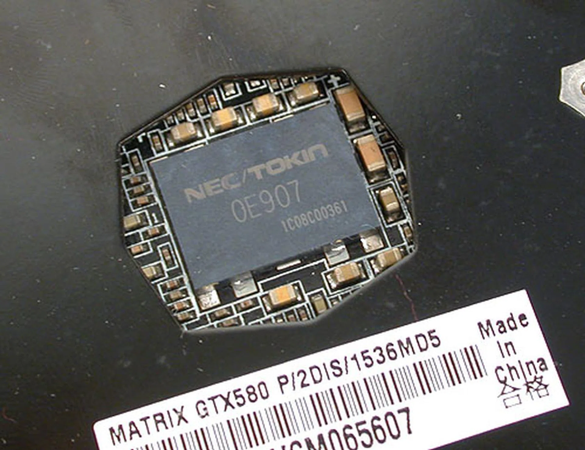 NEC/TOKIN Proadlizer appears to be the standard for high-end graphics cards to provide stable power. It's also used by MSI for its Lightning series. 