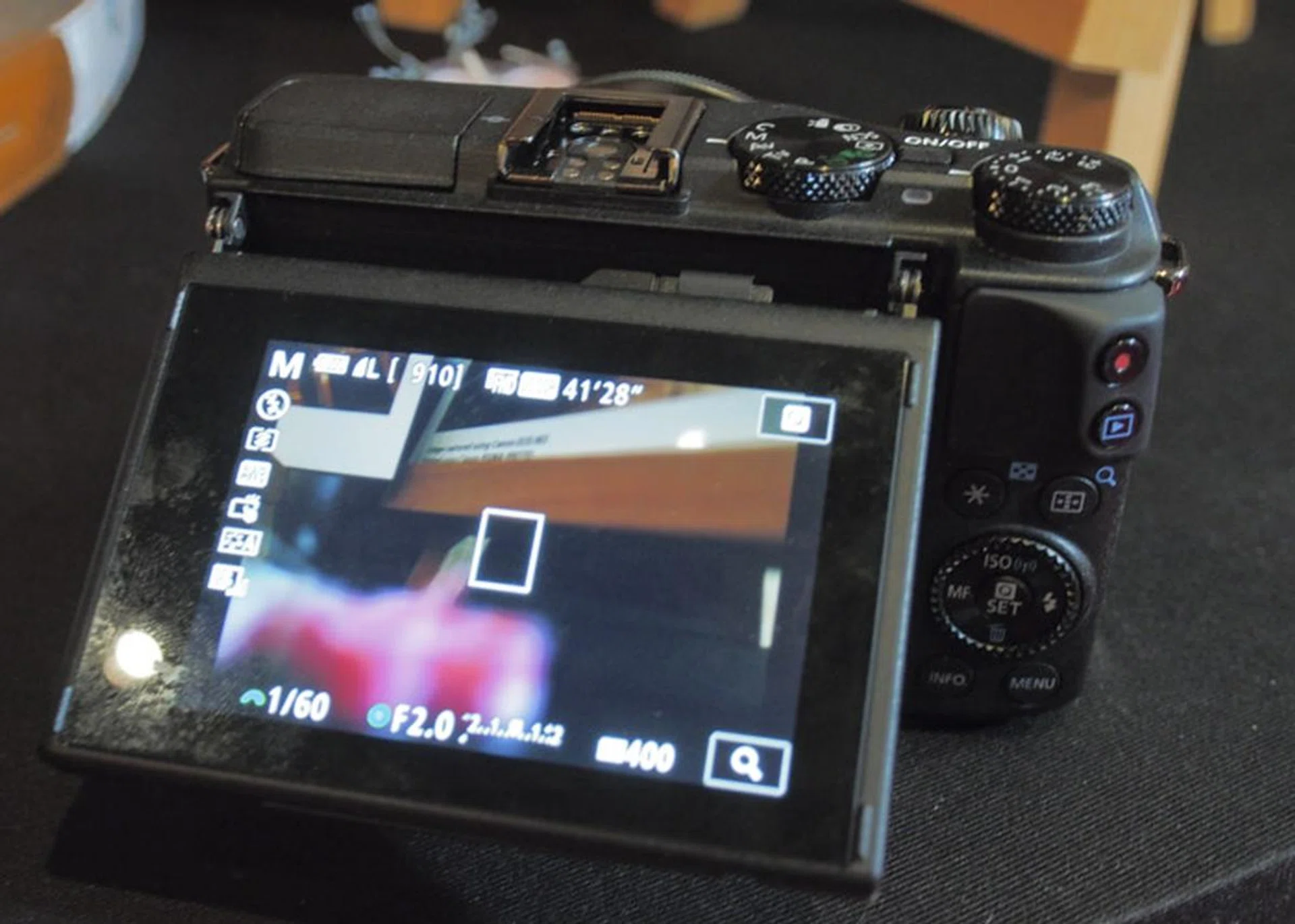 A tilting LCD with touch is definitely a welcome addition.