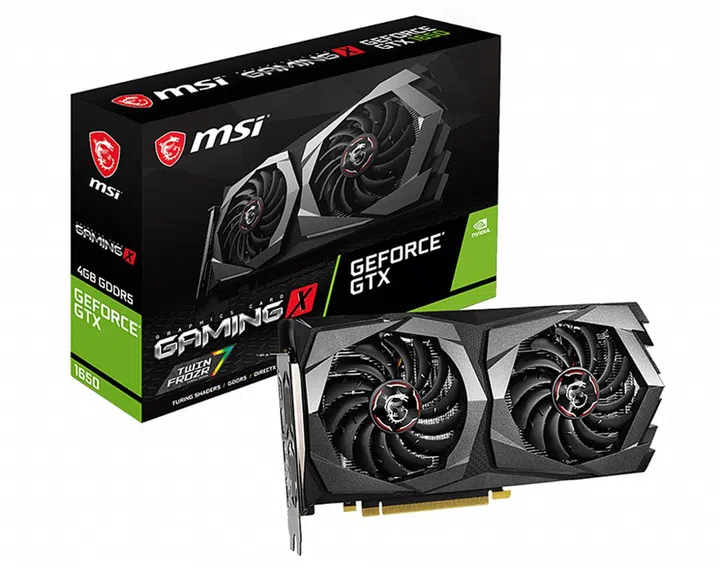 MSI GeForce GTX 1650 Gaming X 4G (Image source: MSI)
