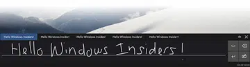 The new handwriting input panel in Windows 10. (Image source: Microsoft.) 
