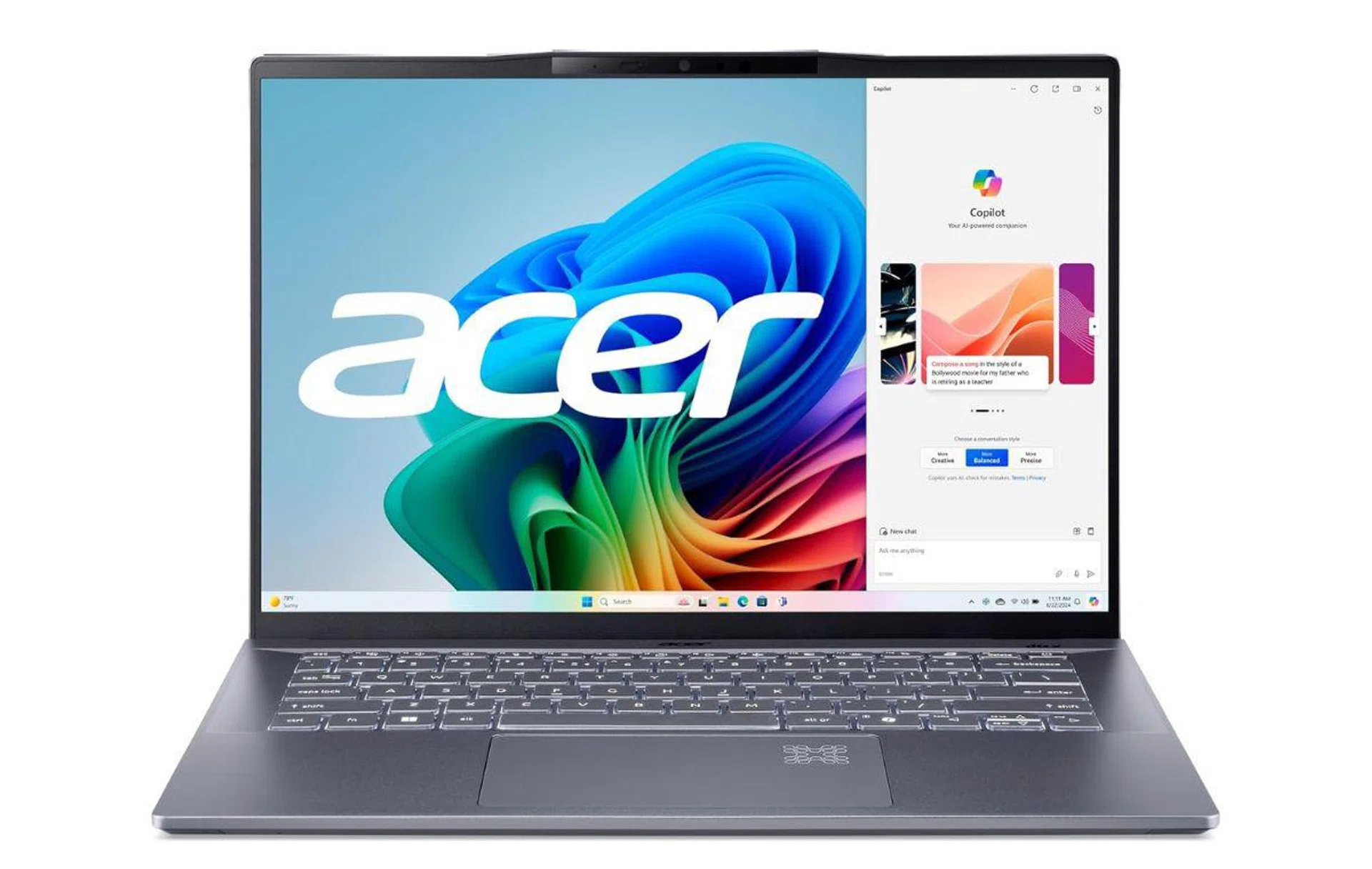 Acer Swift Go 14 AI Copilot+ PC Laptop. Photo: Acer.
