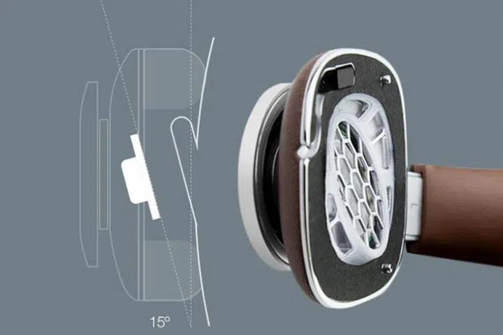 The drivers have been angled to better project sound into your ear.