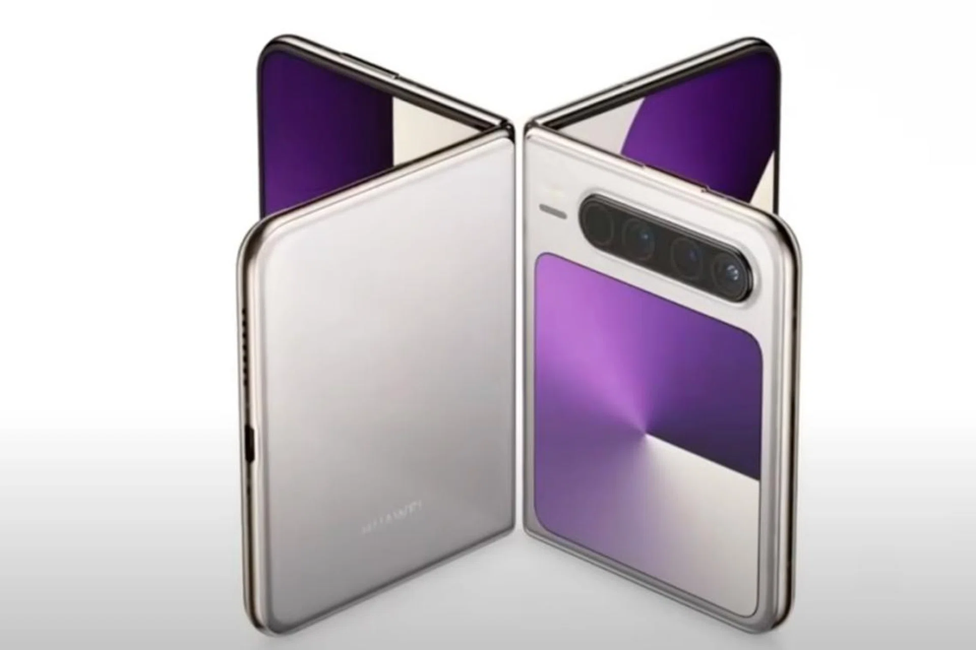 The Huawei Pura X flips the clamshell foldable form factor. 