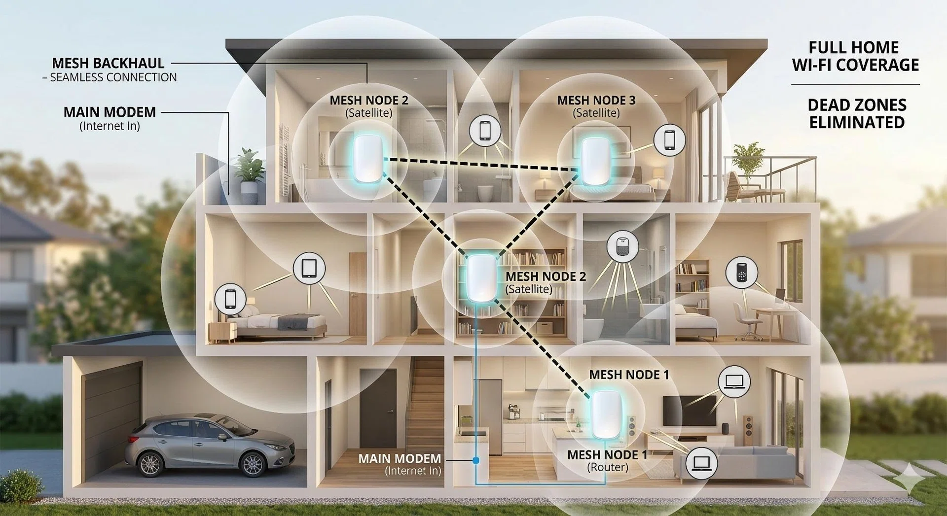 Mesh networking system demo