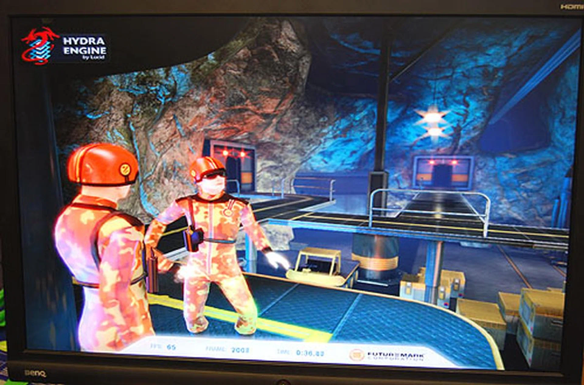 You'll know that the Hydra engine is enabled from the logo displayed at the top left corner of the screen. This overlay can be turned off at the Hydra Control Panel.