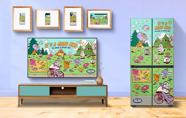 Customise your appliances with local designs. Image source: Samsung. 