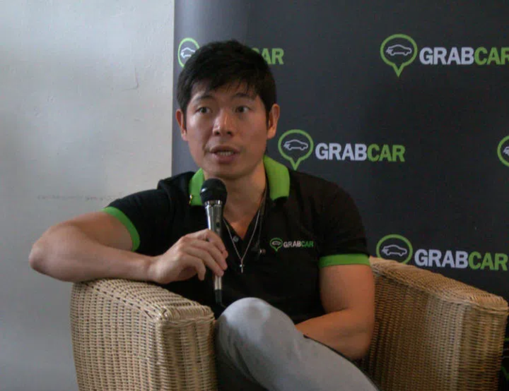 Anthony Tan, CEO and Founder of GrabTaxi, hopes that the GrabCar premium vehicle hire service will convince you to "say goodbye to carparks" and "leave the driving to them".