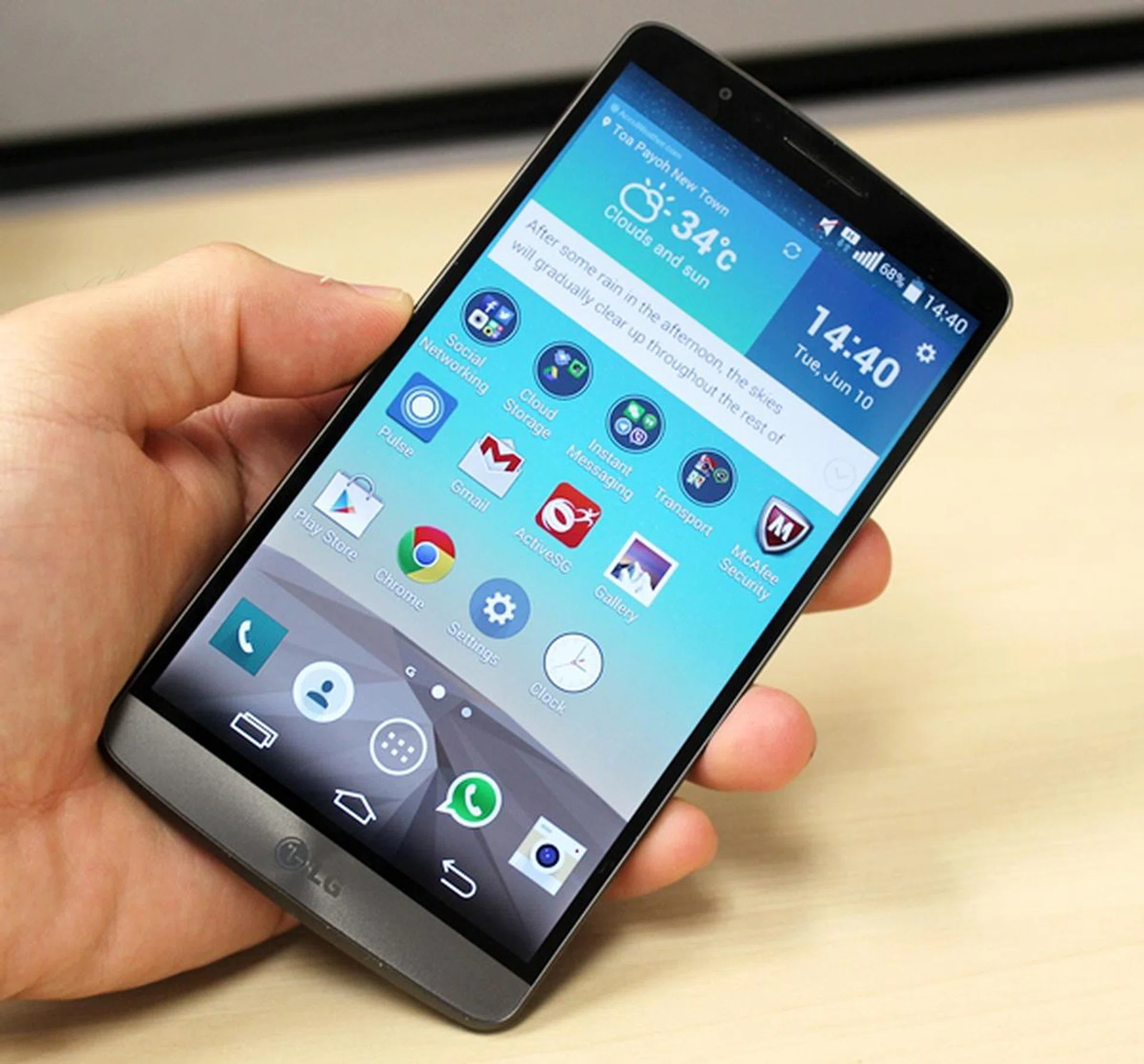 The fact that the LG G3 is the smallest of the big phones is an interesting paradox.