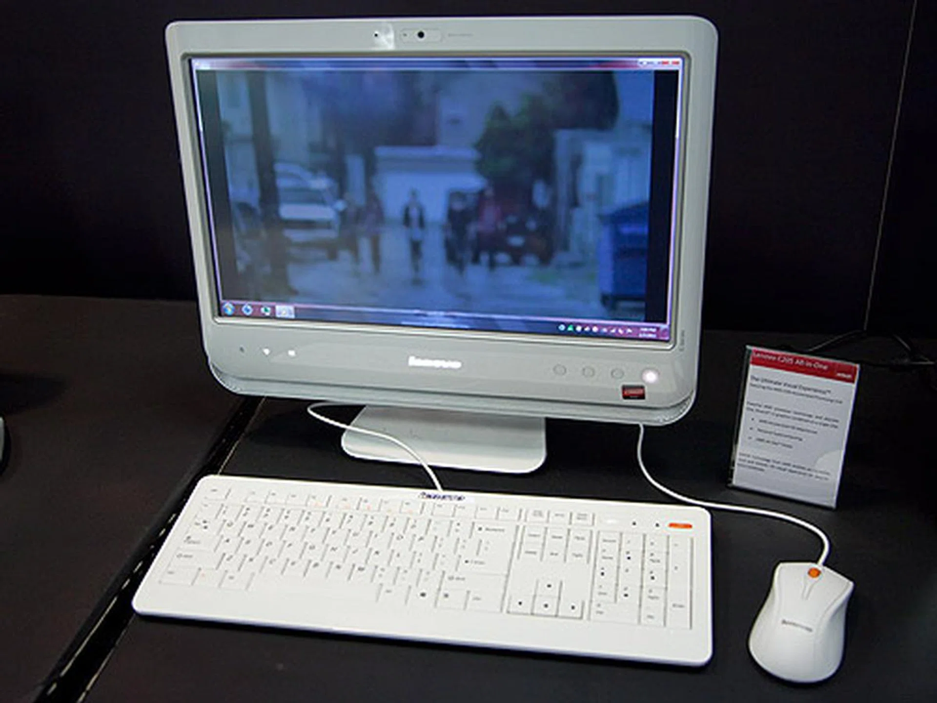 Lenovo C205 All-in-One PC with the AMD Fusion E-350 APU.