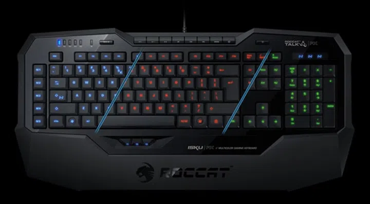 The Isku FX is a gaming keyboard with a host of custom features ranging from macros to thumb keys.