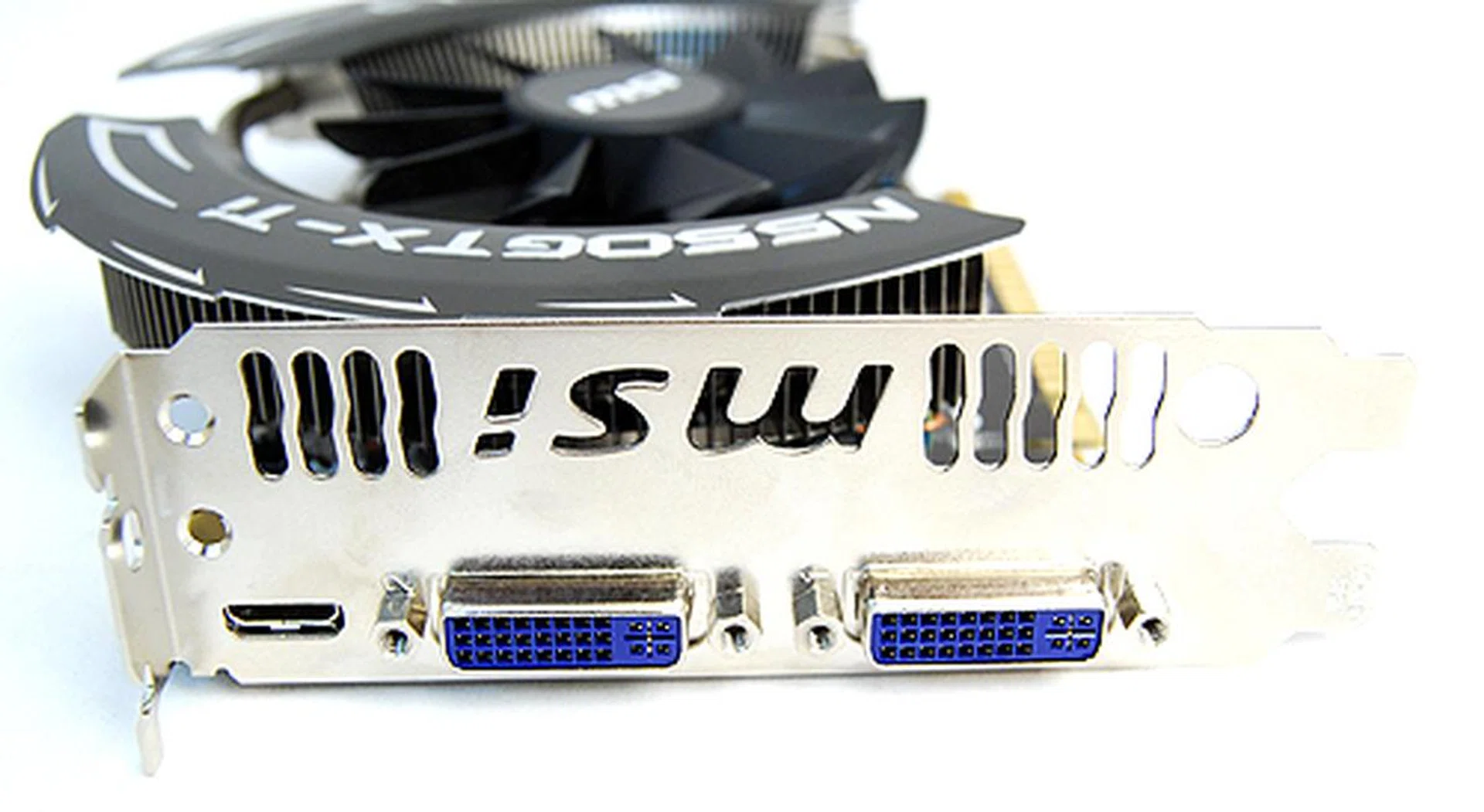 The card packs the usual twin DVI ports and single mini-HDMI port.