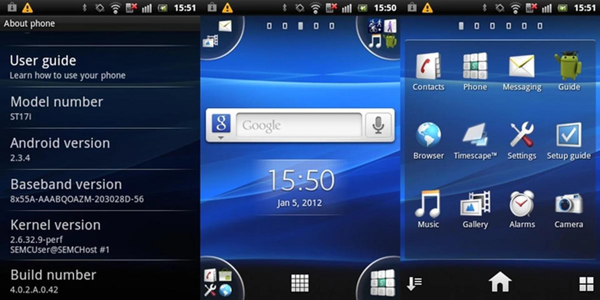 Sony Ericsson modified the user interface to maximize the real screen estate on the Xperia Active. One of the useful additions is the shortcut panel at each corner. Each panel can hold up to four shortcuts. You can add or remove via drag-and-drop.