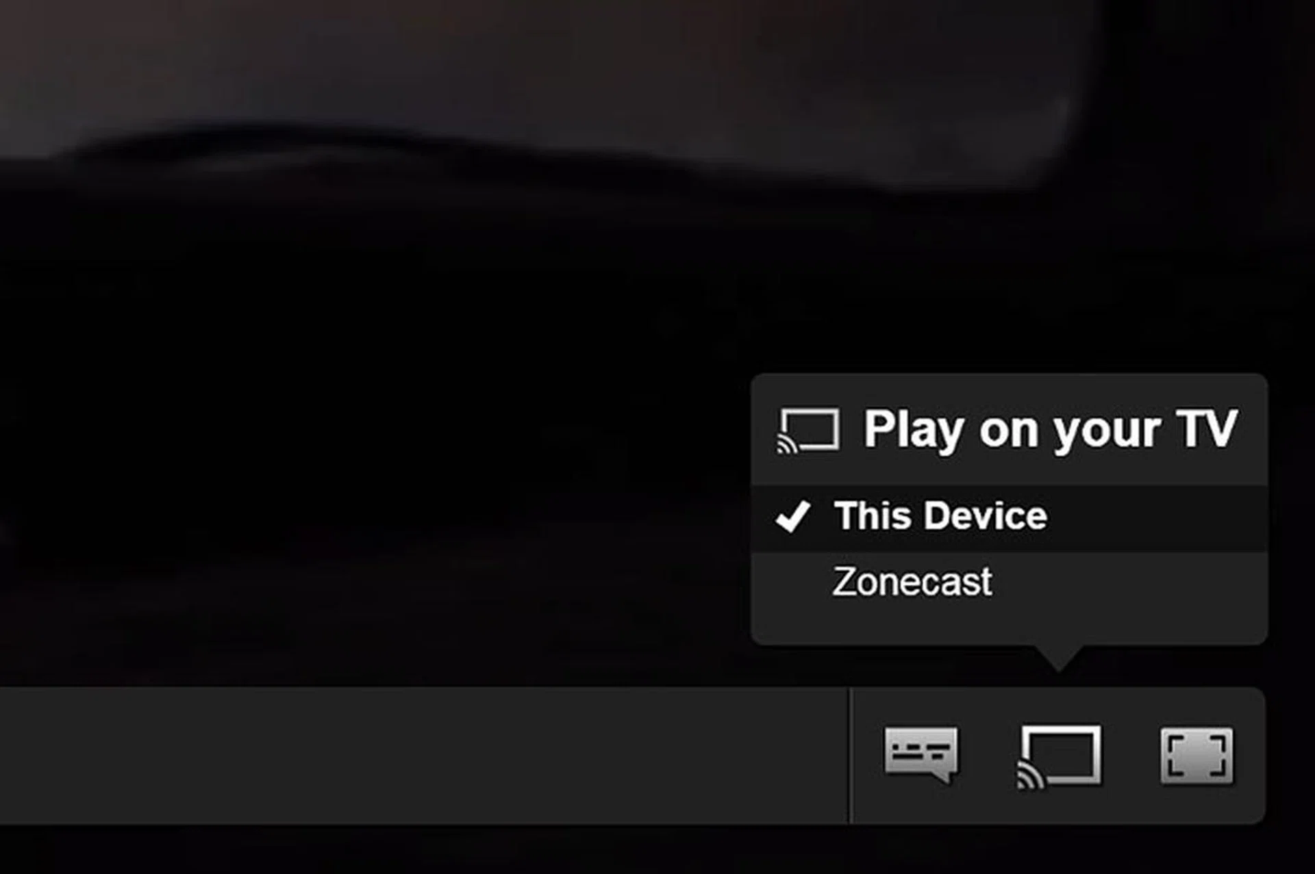 The same goes for Netflix. In short, when you see a Cast button on the video player's controls, use it.