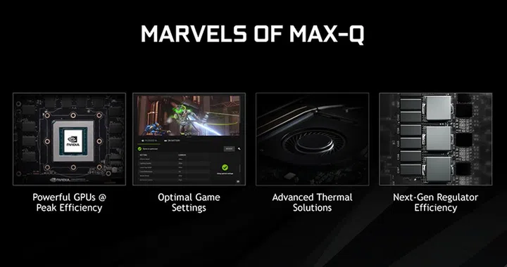 Max-Q comprises optimizations at every level, from innovative cooling solutions to in-game settings. (Image Source: NVIDIA)