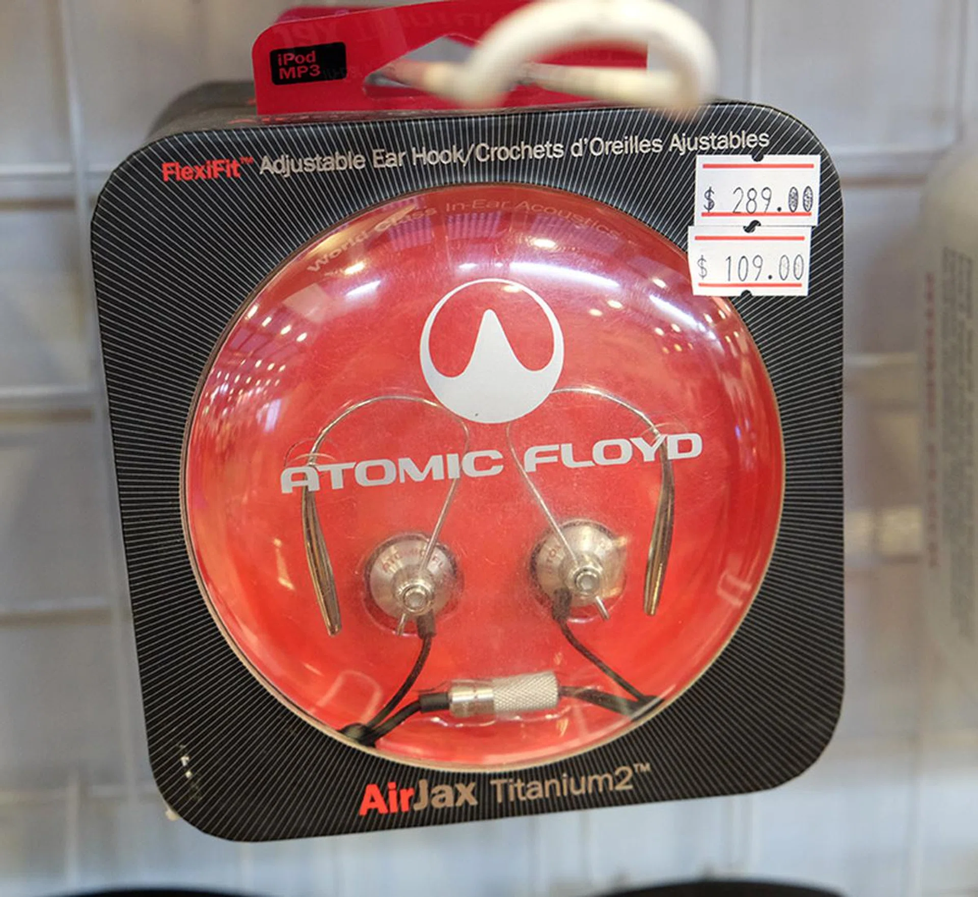 Designed for sports use, the Atomic Floyd AirJax Titanium 2 are light and feature large 15mm neodymium drivers. It is going for just $109 (U.P $289).