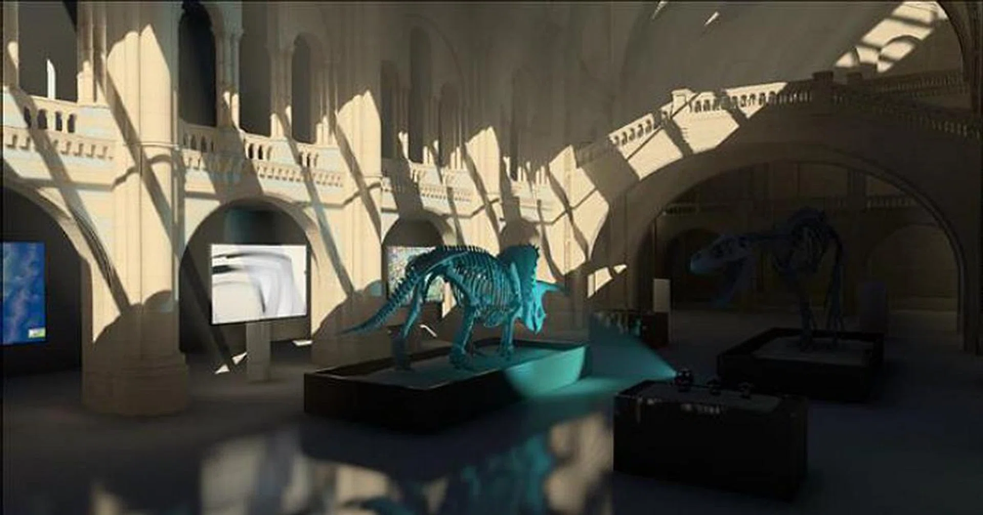 And this is the same scene with global illumination enabled to capture indirect light sources to more accurately represent the real world.