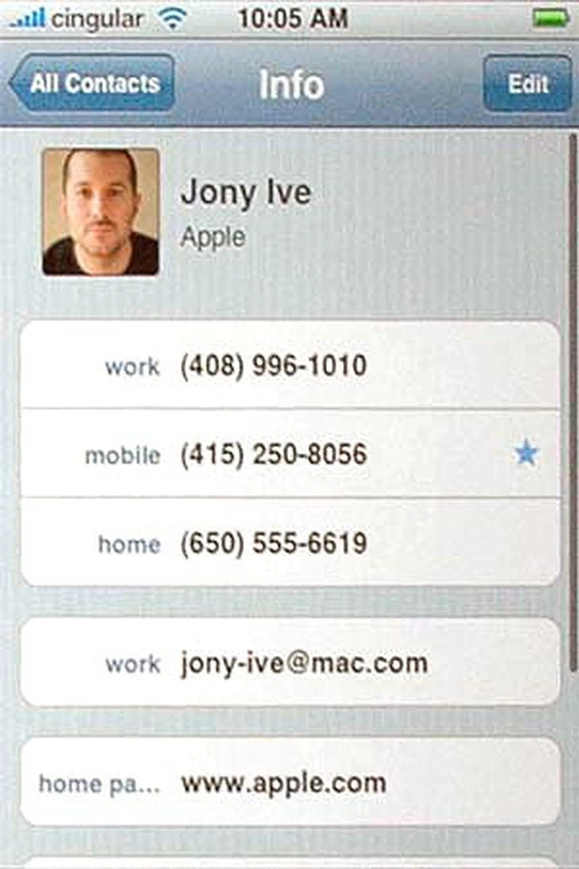 You can of course edit your contact's info, and assign a image to represent him/her/it.