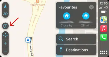 I noticed this new icon in Apple Maps in CarPlay.
