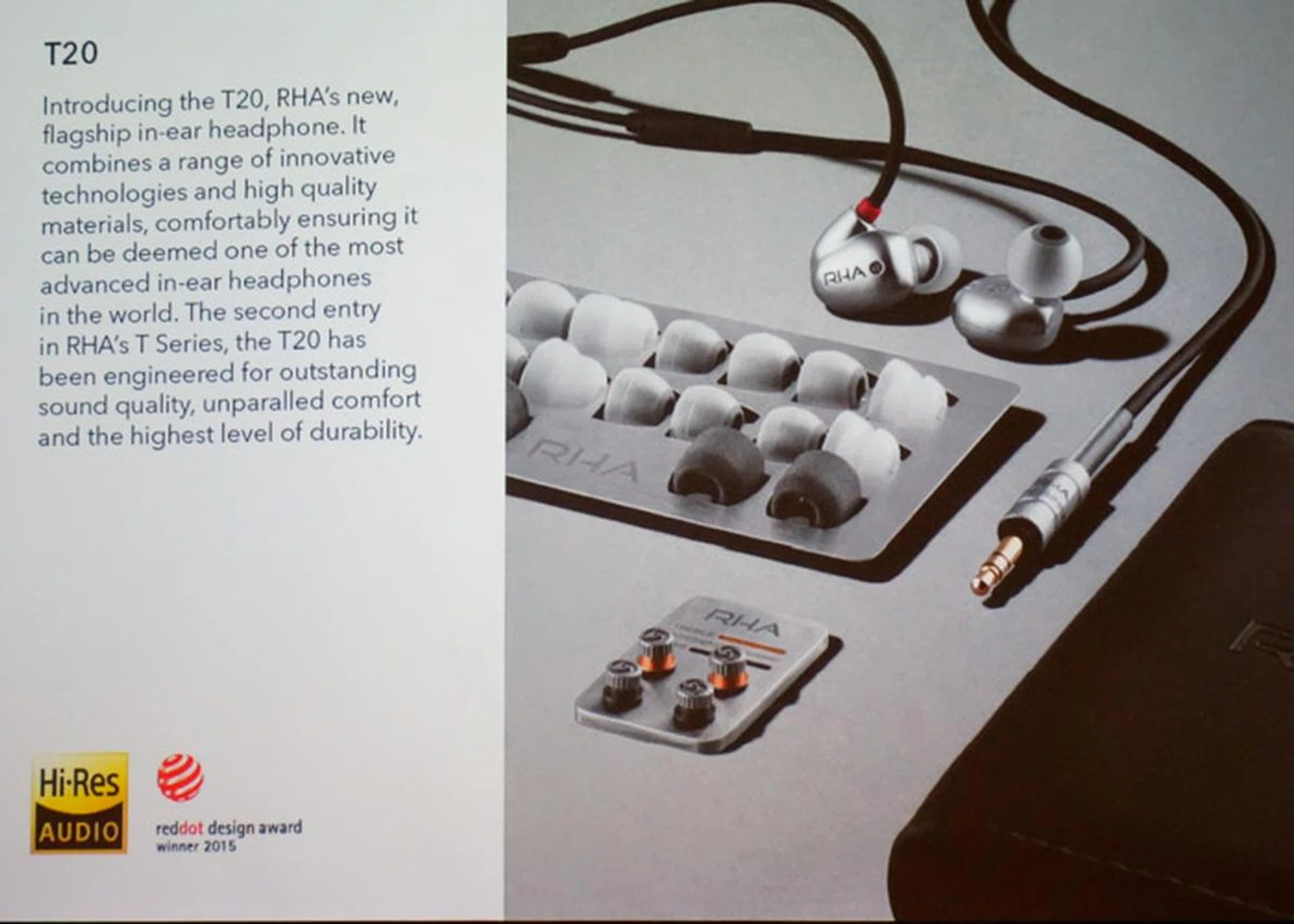 The T20s are RHA's new flagship earphones.