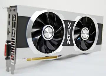 The XFX R7950 Black Edition Double Dissipation has its Tahiti Pro GPU overclocked by 100MHz to 900MHz. Its 3GB of GDDR5 video memory is rated at 5500MHz, an increase of 500MHz from the factory default rate of 5000MHz.