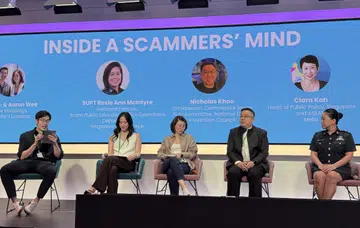 The panel for “Inside a Scammer’s Mind”.