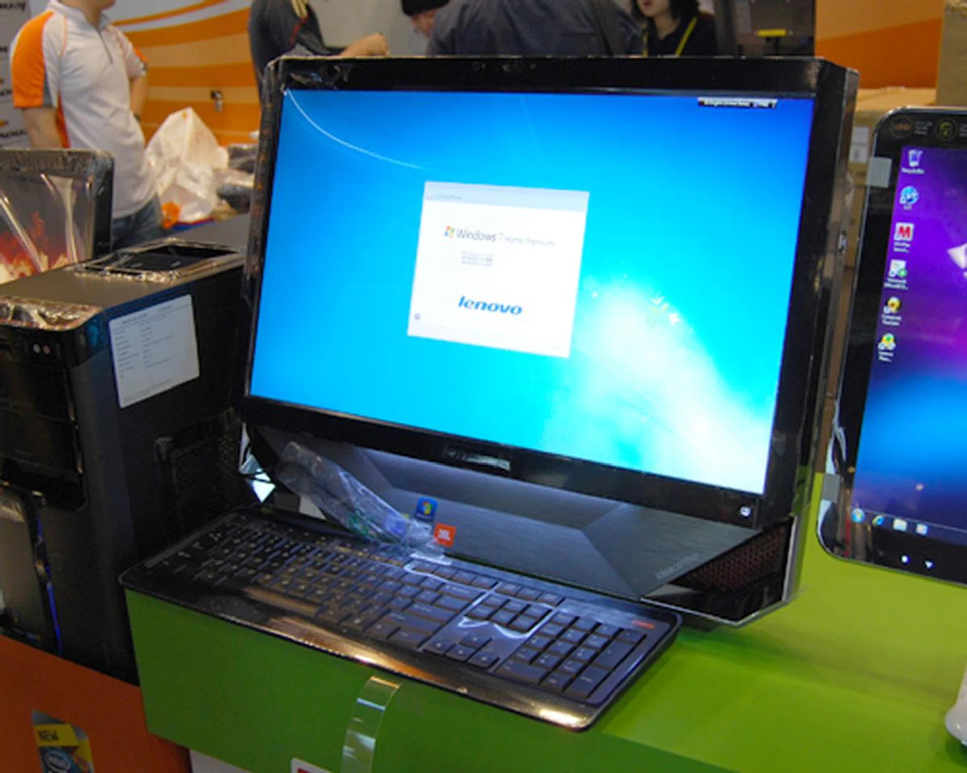 Go for something more juiced up, such as the Lenovo IdeaCentre B500, loaded with an Intel Core 2 Quad processor Q8400s (2.66GHz) and Microsoft Windows 7 Home Premium. Never worry about space constraint with its 1TB HDD and get smooth operation with its 4GB DDR3 RAM, all for $1,799 (usual price $2,099).