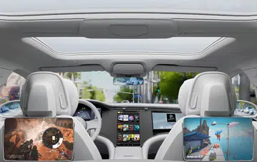 GeForce Now will let you play games off the screens in your car. (Image source: NVIDIA)